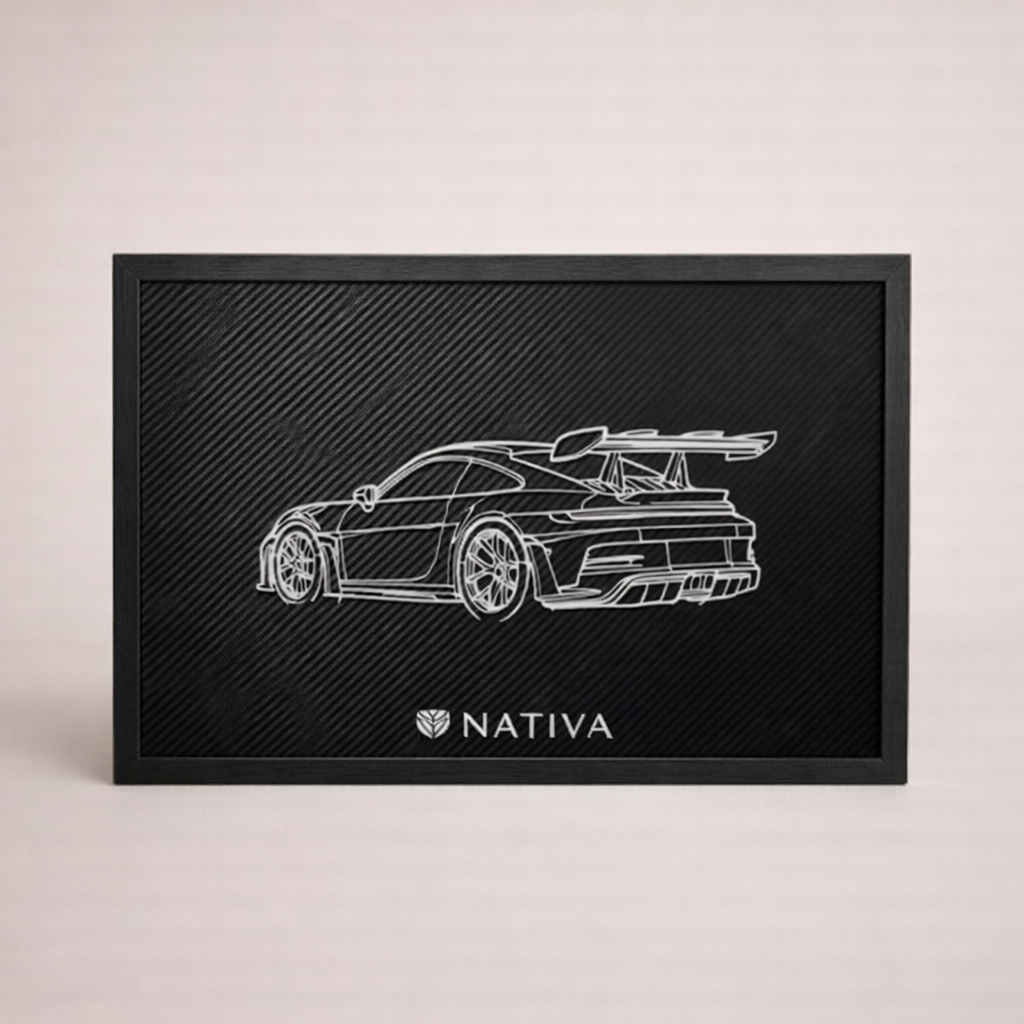 Targa decorativa Porsche GT3